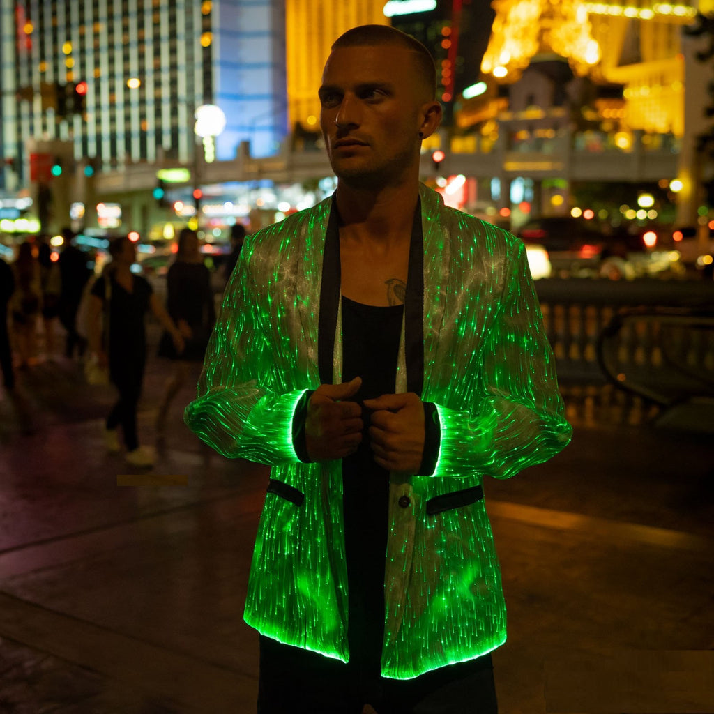 Fiber Optic LED Jacket for Men