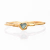 Dainty Raw Emerald Ring